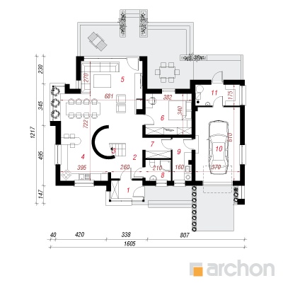  Maja portulakkides 1. korruse plaan