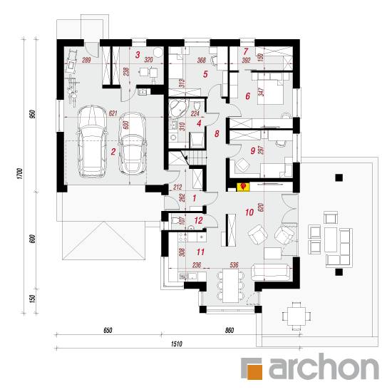  Maja metsaandides 3 (G2) 1. korruse plaan