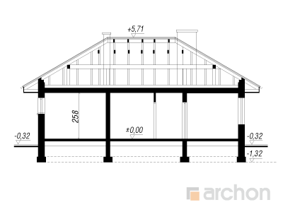 Maja metsaandides lõige