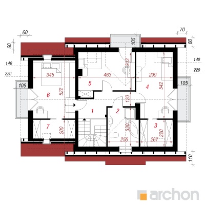  Maja metsmaasikates 4 2. korruse plaan