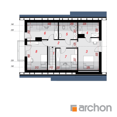  Maja metsmaasikates 5 (GN) 2. korruse plaan