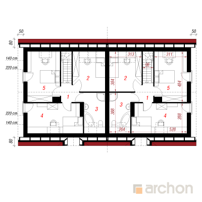  Maja metsmaasikates 2 2. korruse plaan