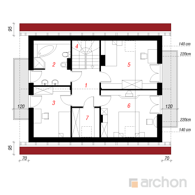  Maja priimulates 2 2. korruse plaan