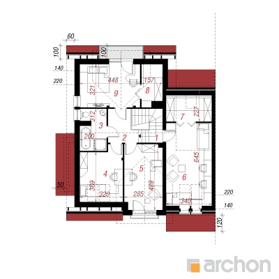  Maja rabarberites (B) 2. korruse plaan