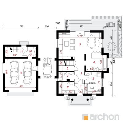 Maja kirburohus 2 (G2) 1. korruse plaan
