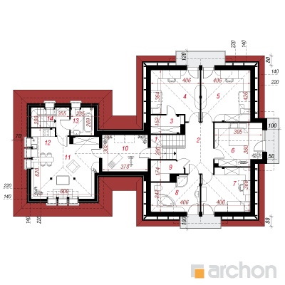  Maja kirburohus 2 (G2) 2. korruse plaan