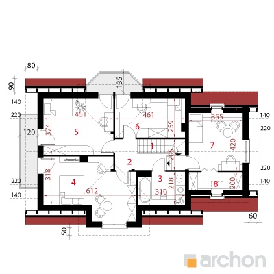  Maja robiiniates 3 2. korruse plaan
