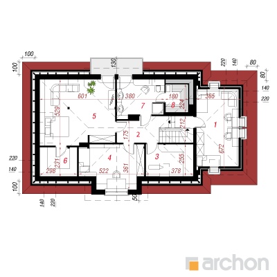  Maja robiiniates 4 2. korruse plaan