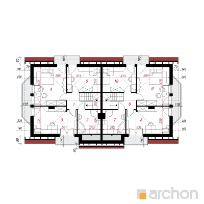 Maja rododendronites 10 2. korruse plaan