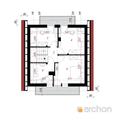  Maja rododendronites 11 2. korruse plaan