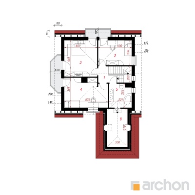  Maja rododendronites 12 (P) 2. korruse plaan
