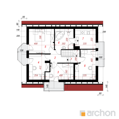  Maja rododendronites 14 2. korruse plaan
