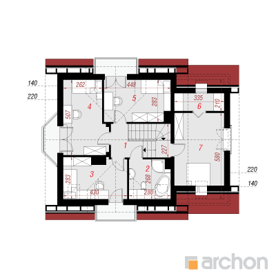  Maja rododendronites 15 2. korruse plaan