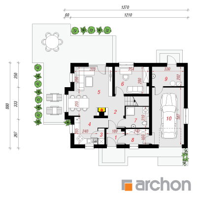  Maja rododendronites 4 (N) 1. korruse plaan