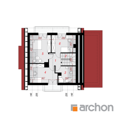  Maja rododendronites 4 (N) 2. korruse plaan
