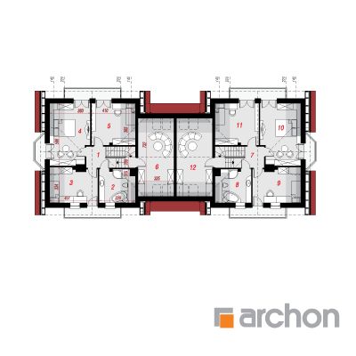  Maja rododendronites 5  (R2T) 2. korruse plaan