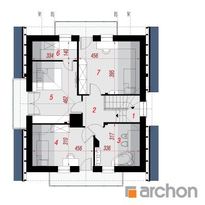  Maja rododendronites 5 (WPN) 2. korruse plaan