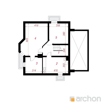 Maja rododendronites 5(P) 0. korruse plaan
