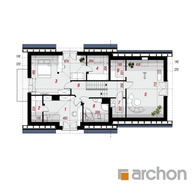  Maja rododendronites 6 (G2A) 2. korruse plaan