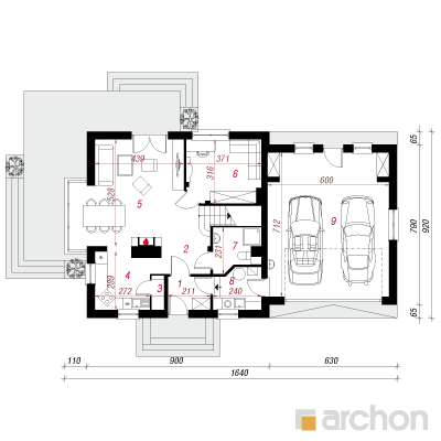  Maja rododendronites 6 (G2N) 1. korruse plaan