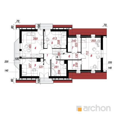  Maja rododendronites 6 (G2) 2. korruse plaan