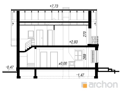 Maja rododendronites 6 (W) lõige