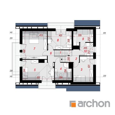  Maja rododendronites 8 (N) 2. korruse plaan