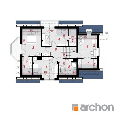  Maja rododendronites 6 (A) 2. korruse plaan