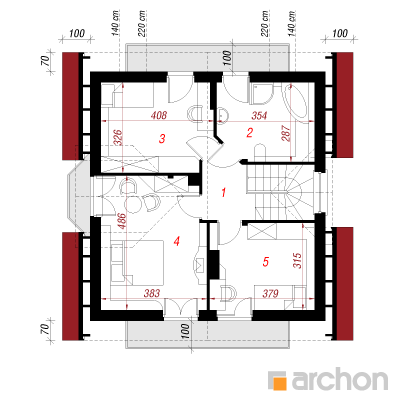  Maja rododendronites 3 2. korruse plaan