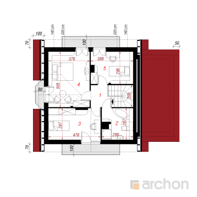  Maja rododendronites 4 2. korruse plaan