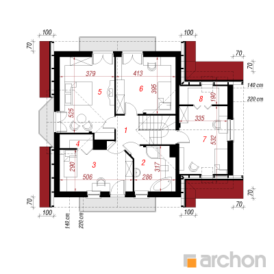  Maja rododendronites 5 2. korruse plaan