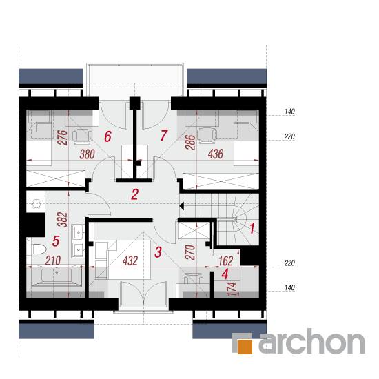  Maja Rubiinides 2 (S) 2. korruse plaan
