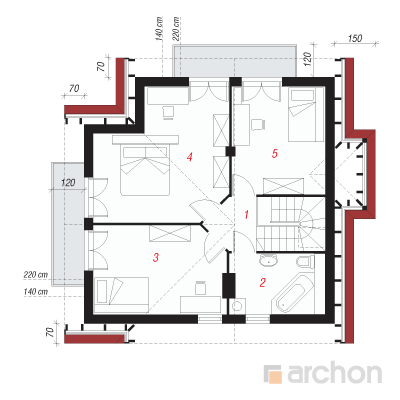  Maja oja juures 2. korruse plaan
