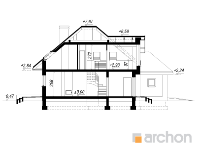 Maja põld-võõrkapsastes (N) lõige