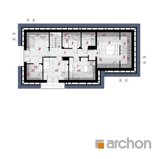  Maja põld-võõrkapsastes 3 (NA) 2. korruse plaan