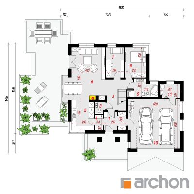  Maja põld-võõrkapsastes 5 (G2N) 1. korruse plaan