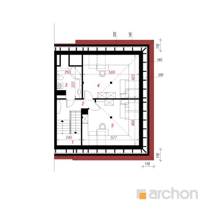  Maja saago-palmlehikutes 2(P) 3. korruse plaan