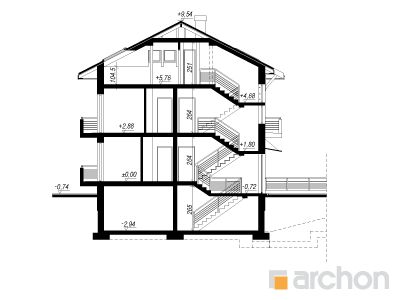 Maja saago-palmlehikutes 2(P) lõige