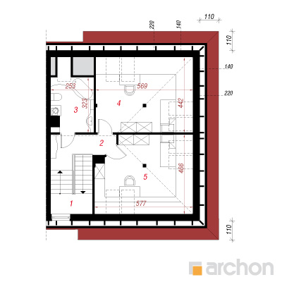  Maja saago-palmlehikutes 2 3. korruse plaan