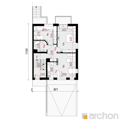  Maja palmlehikutes 3(B) 1. korruse plaan