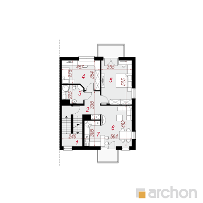  Maja palmlehikutes 3(B) 2. korruse plaan