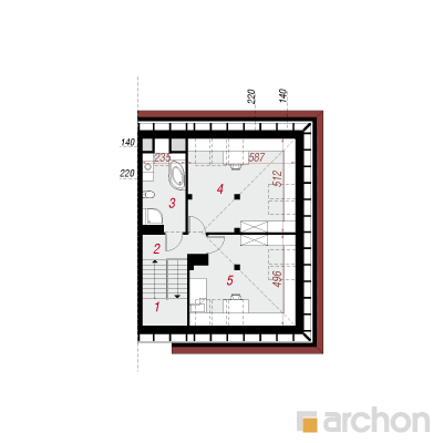  Maja palmlehikutes 3(B) 3. korruse plaan