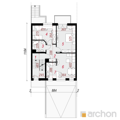  Maja palmlehikutes 3(S) 1. korruse plaan