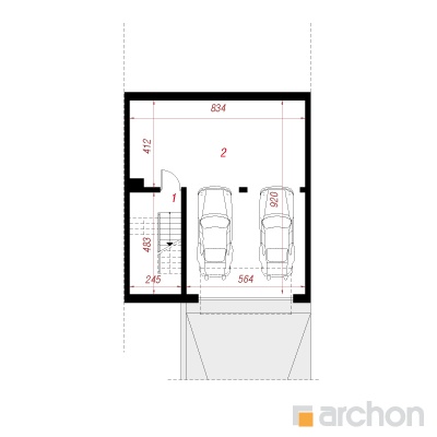 Maja saago-palmlehikutes (P) 0. korruse plaan