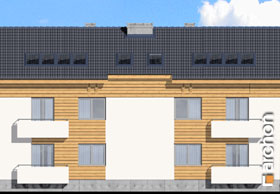 Maja saago-palmlehikutes (P) vaade