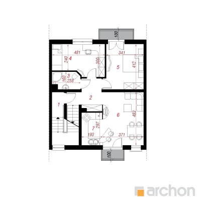  Maja saago-palmlehikutes 2. korruse plaan