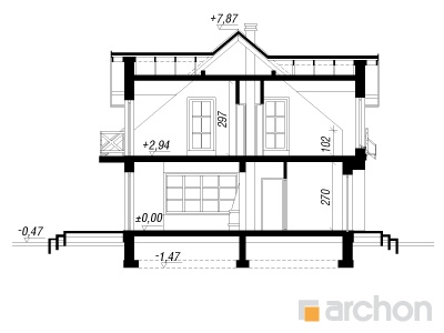 Maja seesamites lõige