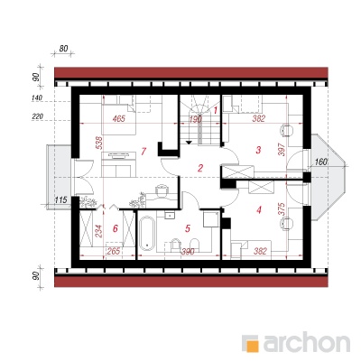  Maja kaljukünkal 3 2. korruse plaan