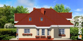 Maja lumehelvestes vaade