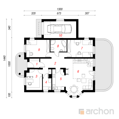  Maja veevoolu juures 2 1. korruse plaan